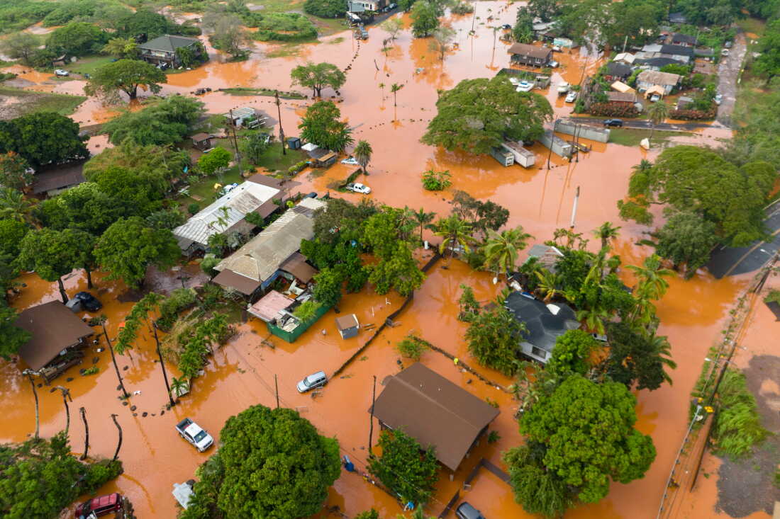 Flood damage in Honolulu home requiring immediate cleanup